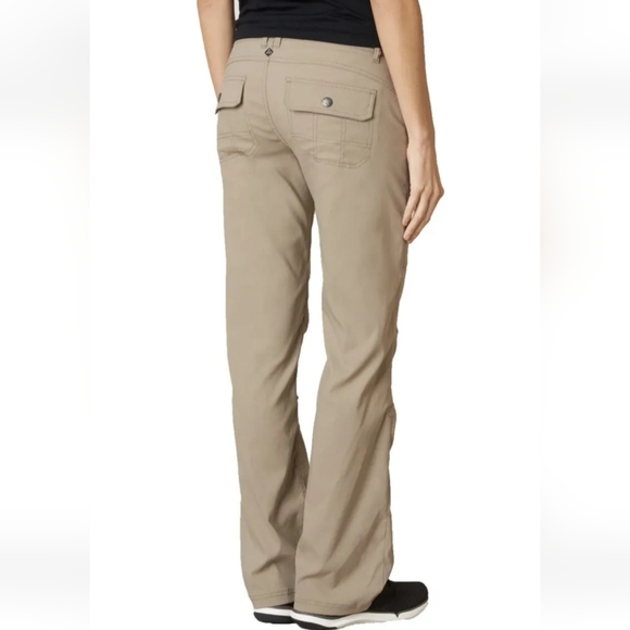 Prana Halle Women's Size 12 Beige Short Inseam Pants 34" Waist, 30" Inse… - Picture 2 of 6